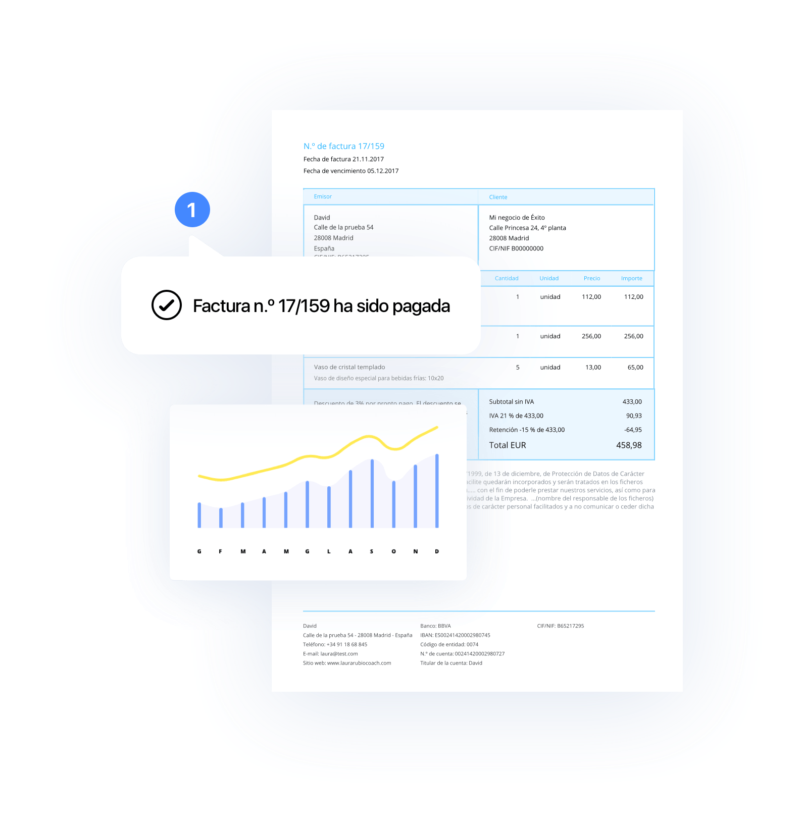 Con Debitoor, programa de facturación, la facturación profesional está en las yemas de tus dedos.